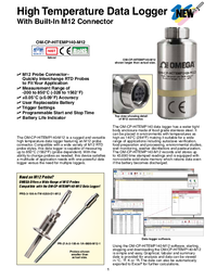 Thumbnail of document Data Sheet - OM-CP High Temperature Data Logger w/Integral M12 Connector